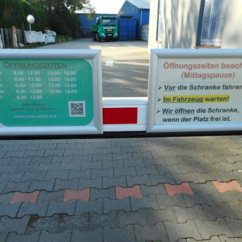 Einfahrt Schranke